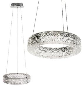 Toolight Toolight, LED závesné osvetlenie 28cm, 12W, 4000K, MS003-CP, chrómová, OSW-09613