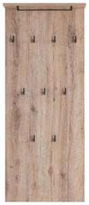 VEŠIAKOVÝ PANEL, divoký dub, 50/110,6/20,9 cm MID.YOU - Vešiakové steny, Online Only