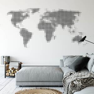 INSPIO-výroba darčekov a dekorácií - Nálepka na stenu - Mapa body