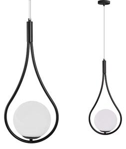 Toolight Toolight, stropné osvetlenie 1xE27 G111-1W, čierna, OSW-09736