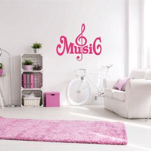 INSPIO-výroba darčekov a dekorácií - Nálepka na stenu - Music