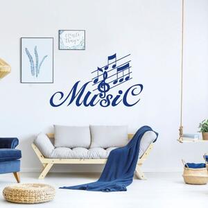 INSPIO-výroba darčekov a dekorácií - Nálepka na stenu - Noty