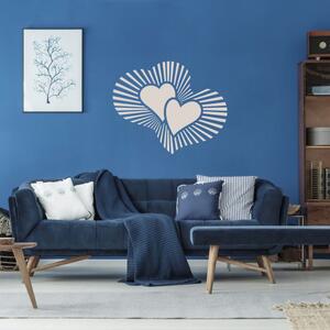 INSPIO-výroba darčekov a dekorácií - Nálepky na stenu - Srdce v srdci