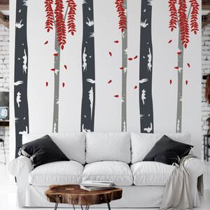 INSPIO-výroba darčekov a dekorácií - Nálepka na stenu - Stromoradie