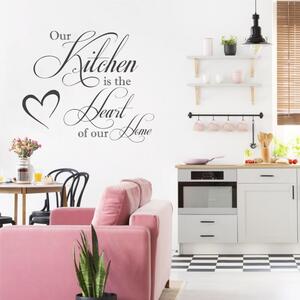 INSPIO-výroba darčekov a dekorácií - Nálepka na stenu - Kitchen is