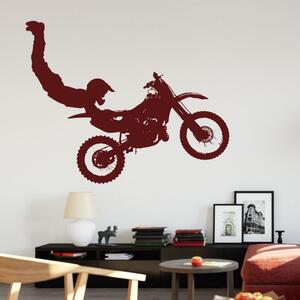 INSPIO-výroba darčekov a dekorácií - Nálepky na stenu - Motocyklista
