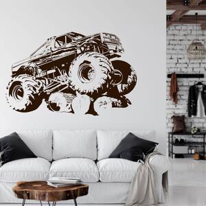 INSPIO-výroba darčekov a dekorácií - Nálepka na stenu - Monster Auto!