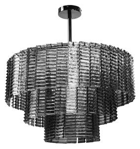Toolight Toolight, závesné stropné svietidlo 62cm, 8xE14, APP1678-8CP, šedá, OSW-09313