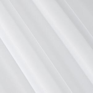 Biela záclona na páske ESEL vyrobená z hladkej lesklej látky 350x250 cm