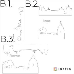 INSPIO-výroba darčekov a dekorácií - Nálepky na stenu - Rome