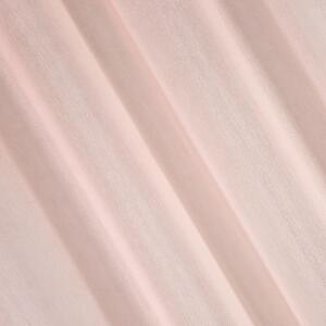 Ružová záclona na krúžkoch ADEL 140x250 cm