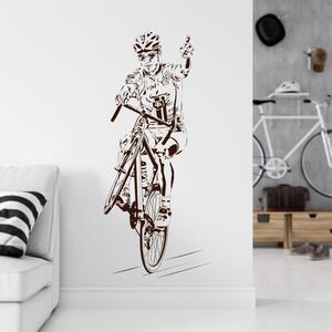 INSPIO-výroba darčekov a dekorácií - Nálepky na stenu - Cyklista