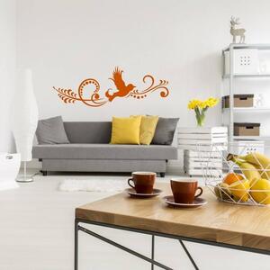 INSPIO-výroba darčekov a dekorácií - Nálepka na stenu - Vtáčí ornament