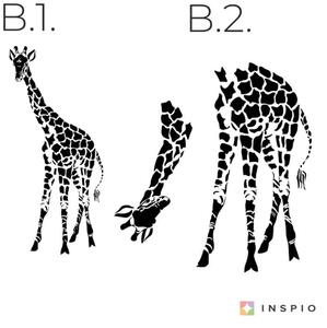 INSPIO-výroba darčekov a dekorácií - Nálepky na stenu - Žirafa