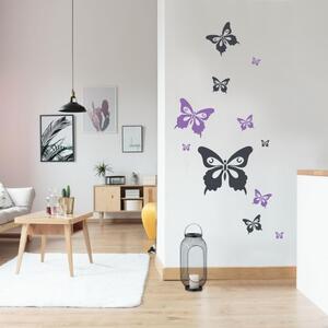 INSPIO-výroba darčekov a dekorácií - Nálepky na stenu - Motýle