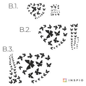 INSPIO-výroba darčekov a dekorácií - Nálepky na stenu - Ozdobný Motýľ II