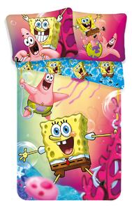 Jerry Fabrics Bavlnené obliečky 140x200 + 70x90 cm - Sponge Bob
