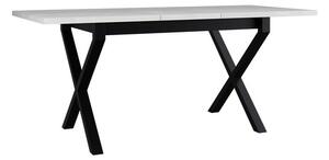 Rozkladací stôl Elarno 80 x 140/180 I, Morenie: biela - L, Farby nožičiek: čierne kovové Mirjan24 5903211234644