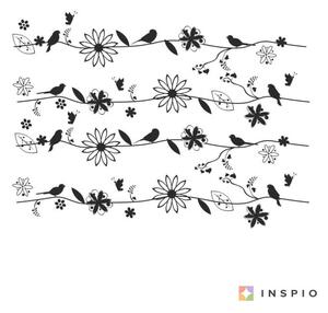 INSPIO-výroba darčekov a dekorácií - Nálepky na stenu - Jemný kvet
