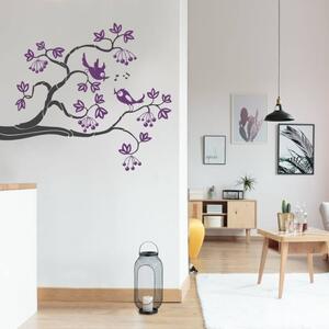 INSPIO-výroba darčekov a dekorácií - Nálepky na stenu - Tancujúce vtáčiky