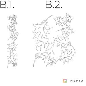 INSPIO-výroba darčekov a dekorácií - Nálepka na stenu - Padajúce listy