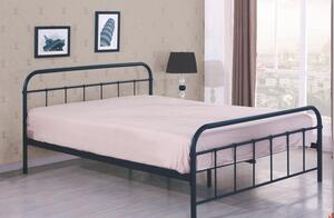 Čierna kovová posteľ H56 - 120x200cm