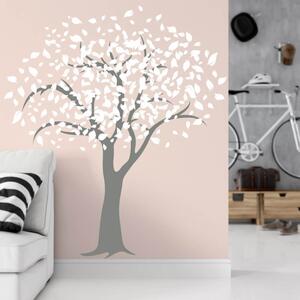 INSPIO-výroba darčekov a dekorácií - Nálepka na stenu - Strom s listami veľký