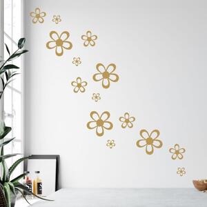 INSPIO-výroba darčekov a dekorácií - Nálepky na stenu - Kvetinové srdce