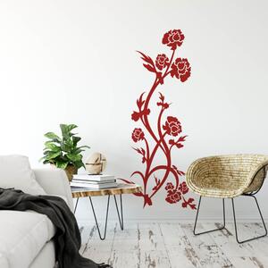 INSPIO-výroba darčekov a dekorácií - Nálepka na stenu - Ornament s kvetmi