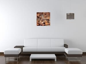 Gario Obraz s hodinami Kávové bohatstvo Veľkosť: 40 x 40 cm