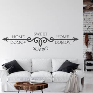 INSPIO-výroba darčekov a dekorácií - Nálepka na stenu - Home sweet home