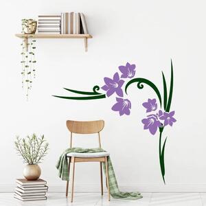 INSPIO-výroba darčekov a dekorácií - Nálepky na stenu - Ornament s kvetmi