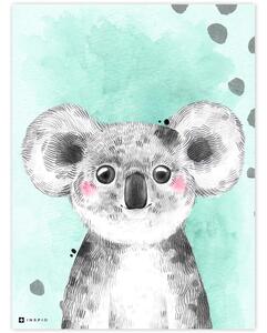INSPIO-dibondový obraz - Obraz do detskej izby - Farebný s koalou