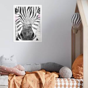 INSPIO-dibondový obraz - Dekorácie do detskej izby - Obraz zebra