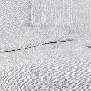 Goldea krepové posteľné obliečky - vzor 809 drobné sivé tvary na bielom 140 x 200 a 70 x 90 cm