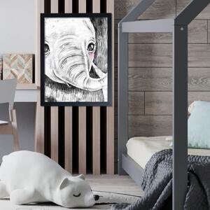 INSPIO-dibondový obraz - Obraz do detskej izby - Dekorácia so slonom