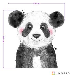 INSPIO-textilná prelepiteľná nálepka - Nálepka - Veľká panda v čiernobielej
