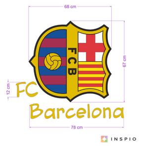 INSPIO-textilná prelepiteľná nálepka - Samolepka na stenu FC Barcelona