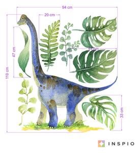 INSPIO-textilná prelepiteľná nálepka - Samolepky do izby - Brachiosaurus