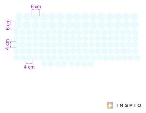 INSPIO-textilná prelepiteľná nálepka - Bodky a guličky v 2 veľkostiach v rôznych farbách