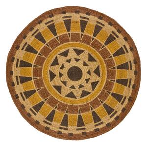 Oranžový okrúhly koberec ø 90 cm Tonga - Universal