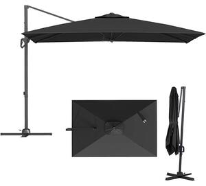Záhradný slnečník s páčkou, model NP13292GR, 300 x 200 cm, antracitová farba