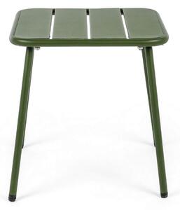 MUZZA Záhradný stolík lynmar 40 x 40 cm zelený