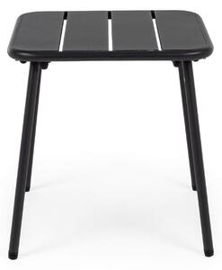 MUZZA Záhradný stolík lynmar 40 x 40 cm čierny