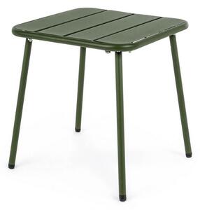 MUZZA Záhradný stolík lynmar 40 x 40 cm zelený