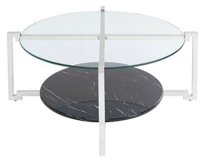 Vivian konferenčný stôl čierny/strieborný Ø105 cm