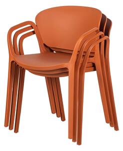 MUZZA Jedálenská stolička betanny oranžová
