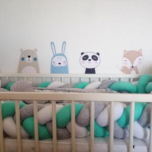 INSPIO-textilná prelepiteľná nálepka - Zvieratká - nálepky do detskej izby