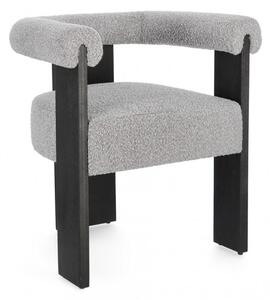 Jedálenská stolička Agape čierno/sivá