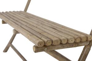 MUZZA Bambusová záhradná lavica sole 120 cm prírodná